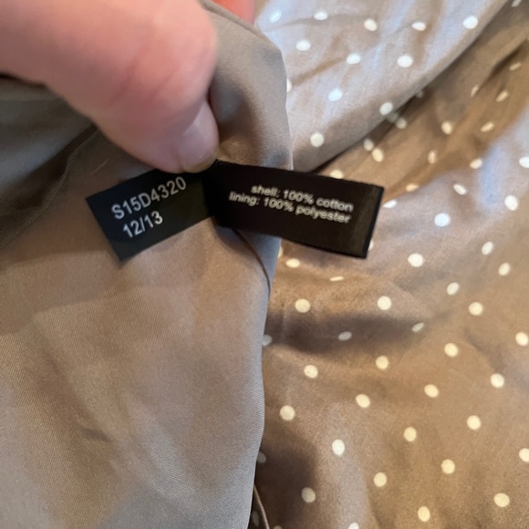 The Limited Taupe And White Polka Dot Mini Skirt Size 6 - Picture 6 of 6